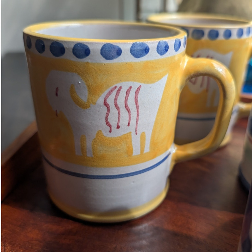 Set of 2 Vietri Compagna Ram Mugs